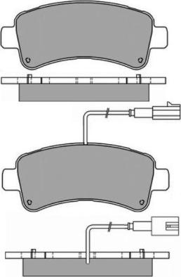 E.T.F. 12-1660 - Brake Pad Set, disc brake autospares.lv