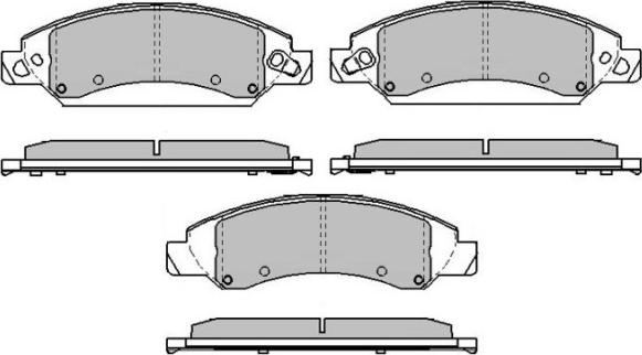E.T.F. 12-1667 - Brake Pad Set, disc brake autospares.lv