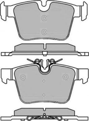 E.T.F. 12-1616 - Brake Pad Set, disc brake autospares.lv