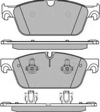 E.T.F. 12-1617 - Brake Pad Set, disc brake autospares.lv