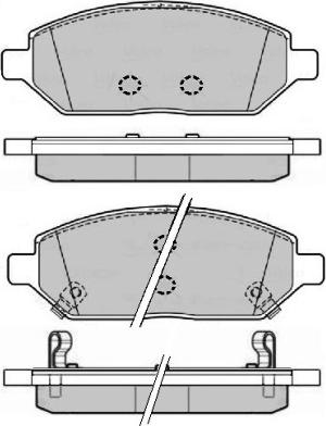 E.T.F. 12-1687 - Brake Pad Set, disc brake autospares.lv