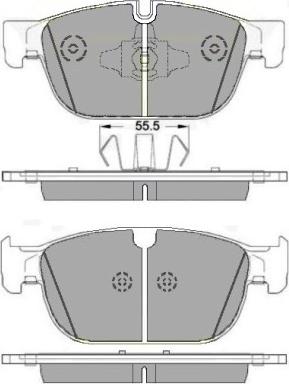 E.T.F. 12-1676 - Brake Pad Set, disc brake autospares.lv