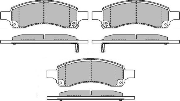 E.T.F. 12-1670 - Brake Pad Set, disc brake autospares.lv