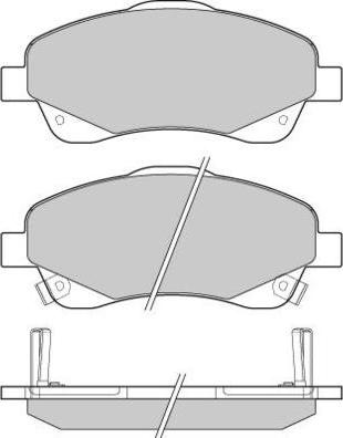 E.T.F. 12-1094 - Brake Pad Set, disc brake autospares.lv