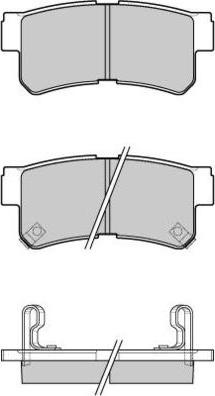 E.T.F. 12-1043 - Brake Pad Set, disc brake autospares.lv