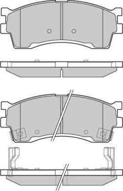 E.T.F. 12-1055 - Brake Pad Set, disc brake autospares.lv