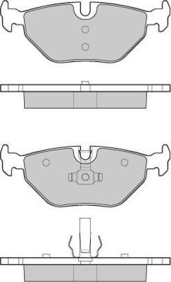 E.T.F. 12-1051 - Brake Pad Set, disc brake autospares.lv