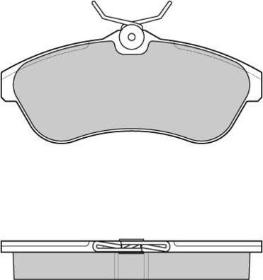 E.T.F. 12-1009 - Brake Pad Set, disc brake autospares.lv