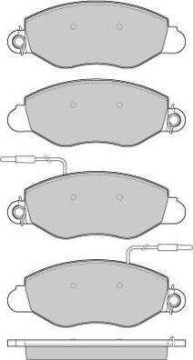 E.T.F. 12-1016 - Brake Pad Set, disc brake autospares.lv