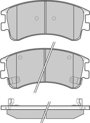 E.T.F. 12-1089 - Brake Pad Set, disc brake autospares.lv