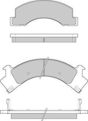 E.T.F. 12-1084 - Brake Pad Set, disc brake autospares.lv