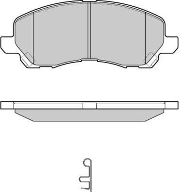 E.T.F. 12-1080 - Brake Pad Set, disc brake autospares.lv