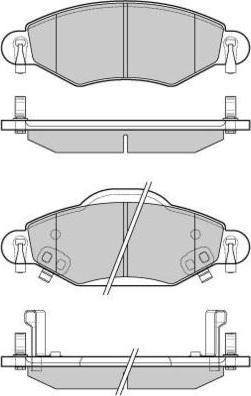 E.T.F. 12-1082 - Brake Pad Set, disc brake autospares.lv