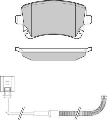E.T.F. 12-1087 - Brake Pad Set, disc brake autospares.lv