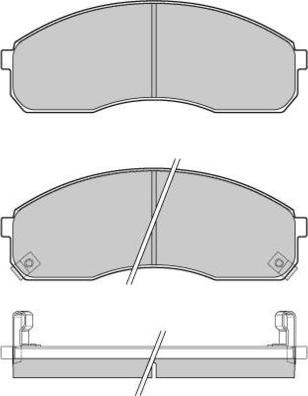 E.T.F. 12-1039 - Brake Pad Set, disc brake autospares.lv