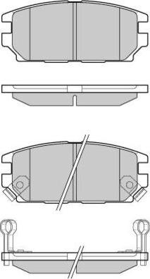 E.T.F. 12-1034 - Brake Pad Set, disc brake autospares.lv