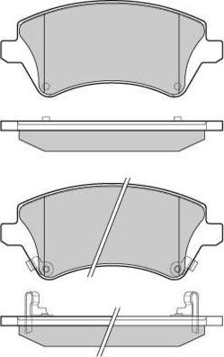 E.T.F. 12-1030 - Brake Pad Set, disc brake autospares.lv