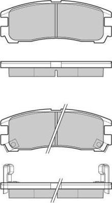 E.T.F. 12-1038 - Brake Pad Set, disc brake autospares.lv