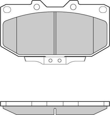 E.T.F. 12-1037 - Brake Pad Set, disc brake autospares.lv