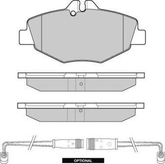 E.T.F. 12-1020 - Brake Pad Set, disc brake autospares.lv