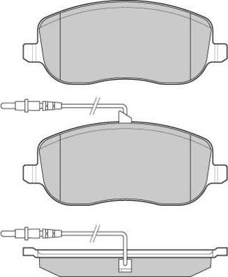 E.T.F. 12-1028 - Brake Pad Set, disc brake autospares.lv