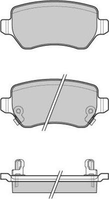 E.T.F. 12-1027 - Brake Pad Set, disc brake autospares.lv