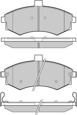 E.T.F. 12-1079 - Brake Pad Set, disc brake autospares.lv