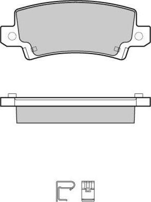 E.T.F. 12-1070 - Brake Pad Set, disc brake autospares.lv