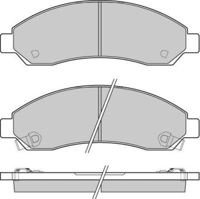 E.T.F. 12-1199 - Brake Pad Set, disc brake autospares.lv