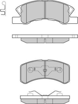 E.T.F. 12-1190 - Brake Pad Set, disc brake autospares.lv