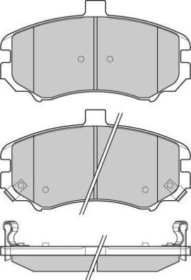 E.T.F. 12-1197 - Brake Pad Set, disc brake autospares.lv