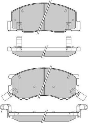 E.T.F. 12-1144 - Brake Pad Set, disc brake autospares.lv