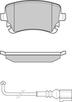 E.T.F. 12-1140 - Brake Pad Set, disc brake autospares.lv