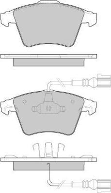 E.T.F. 12-1142 - Brake Pad Set, disc brake autospares.lv