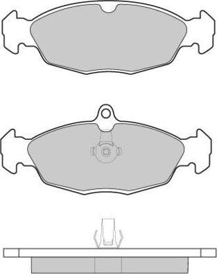 E.T.F. 12-1156 - Brake Pad Set, disc brake autospares.lv