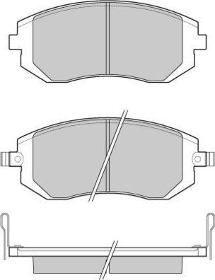 E.T.F. 12-1158 - Brake Pad Set, disc brake autospares.lv