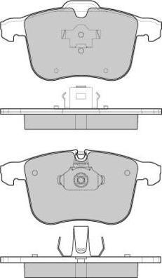 E.T.F. 12-1109 - Brake Pad Set, disc brake autospares.lv