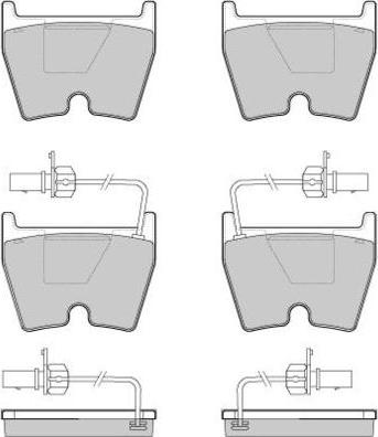 E.T.F. 12-1114 - Brake Pad Set, disc brake autospares.lv