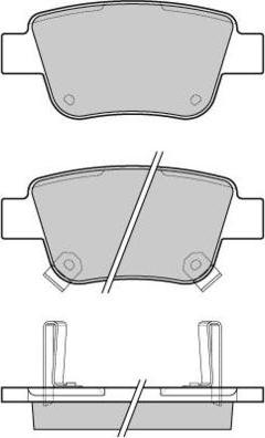 E.T.F. 12-1112 - Brake Pad Set, disc brake autospares.lv