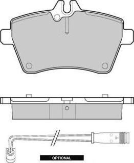 E.T.F. 12-1189 - Brake Pad Set, disc brake autospares.lv