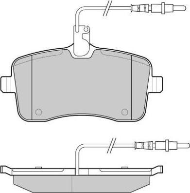 E.T.F. 12-1182 - Brake Pad Set, disc brake autospares.lv