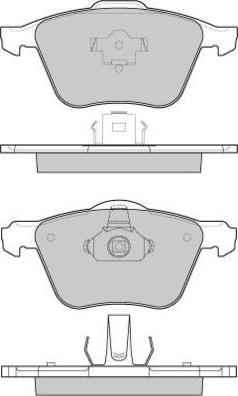 E.T.F. 12-1187 - Brake Pad Set, disc brake autospares.lv