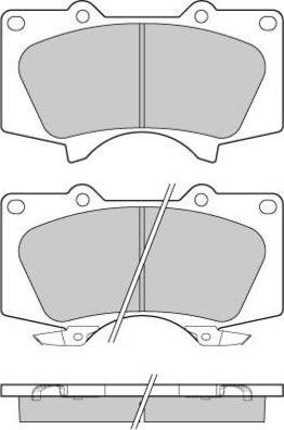 E.T.F. 12-1139 - Brake Pad Set, disc brake autospares.lv