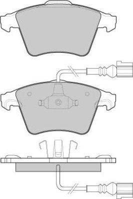 E.T.F. 12-1134 - Brake Pad Set, disc brake autospares.lv