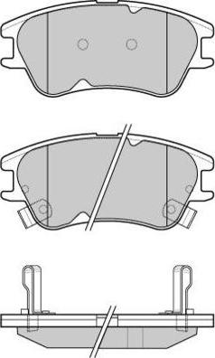 E.T.F. 12-1138 - Brake Pad Set, disc brake autospares.lv