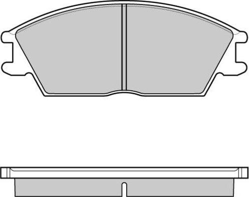 E.T.F. 12-1124 - Brake Pad Set, disc brake autospares.lv