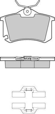 E.T.F. 12-1175 - Brake Pad Set, disc brake autospares.lv