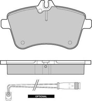 WXQP 141193 - Brake Pad Set, disc brake autospares.lv