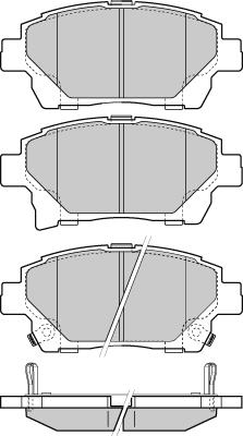 E.T.F. 12-1393 - Brake Pad Set, disc brake autospares.lv
