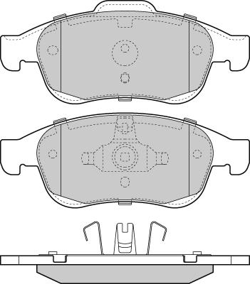 E.T.F. 12-1392 - Brake Pad Set, disc brake autospares.lv